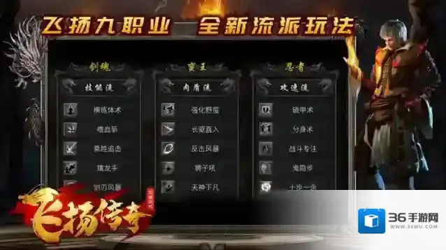 飞扬九职业道术