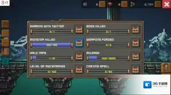 点击骑士与黑暗城堡探索