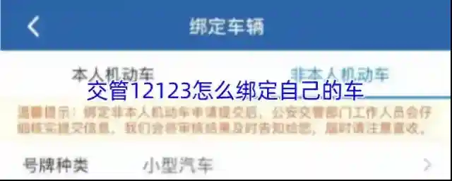 交管12123绑定
