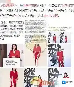 如何看待张靓颖押中2019高考作文一事