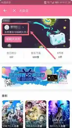 哔哩哔哩连续包月