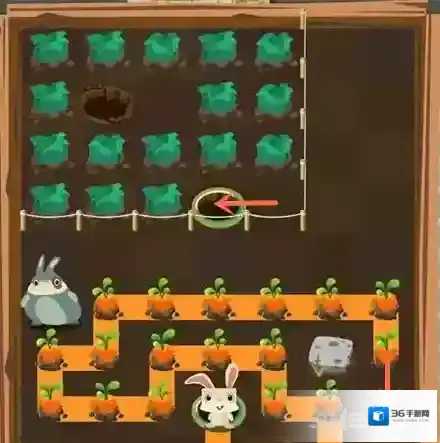 兔子复仇记兔子洞里37关怎么过 第三章第37关三星图文攻略