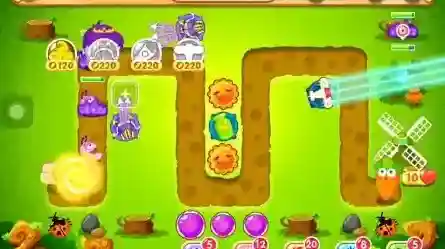 保卫萝卜2 42关水晶金萝卜攻略