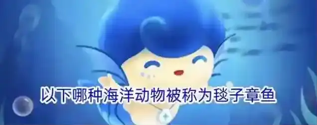 以下哪种海洋动物被称为毯子章鱼